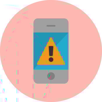 Mobile Alert Vector Icon