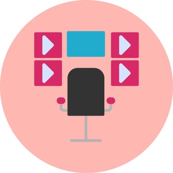 Surveillance Room Vector Icon