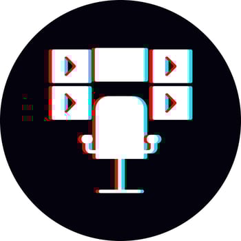 Surveillance Room Vector Icon