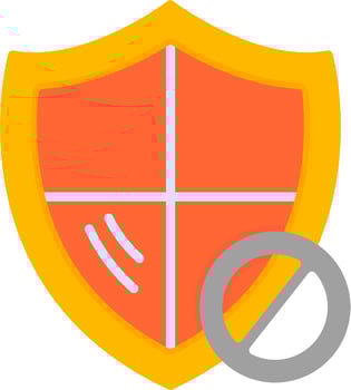 Blocked Vector Icon