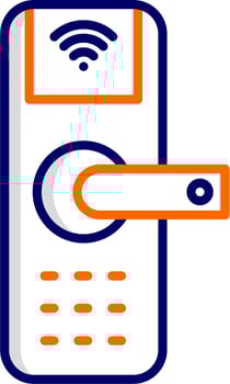 Smart Door Vector Icon