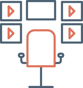 Surveillance Room Vector Icon