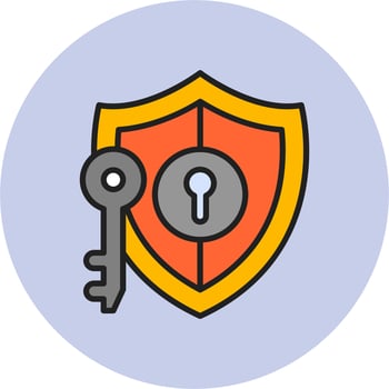 Key Security Vector Icon