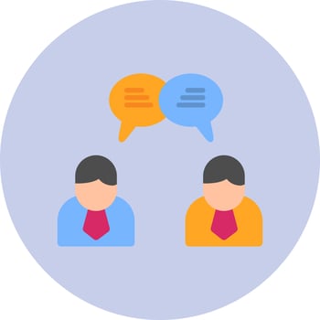 Users Chat Vector Icon