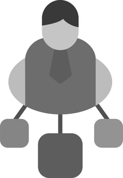 Team Lead Connection Vector Icon