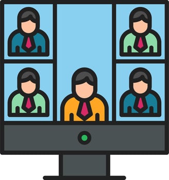 Conference call Vector Icon