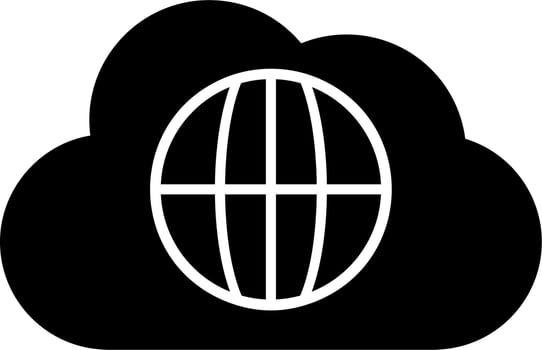 World Cloud Vector Icon