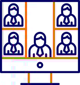 Conference call Vector Icon