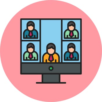 Conference call Vector Icon