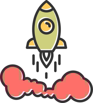 Spaceship Vector Icon