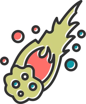 Meteor Vector Icon