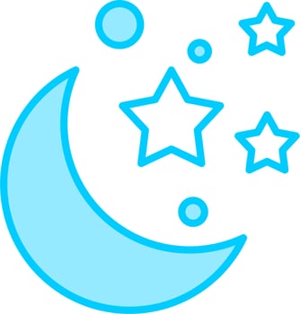Moon And Stars Vector Icon