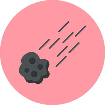 Meteor Vector Icon