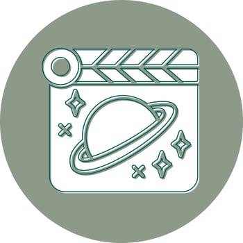 Space Film Vector Icon