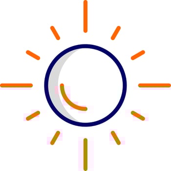 Sun Vector Icon