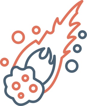 Meteor Vector Icon