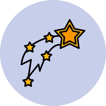 Shooting Stars Vector Icon