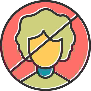 Person Not Allowed Vector Icon