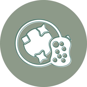 Dish Sponge Vector Icon