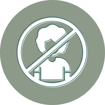 Person Not Allowed Vector Icon