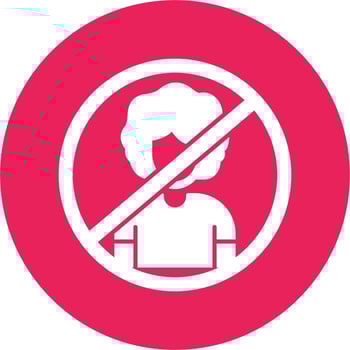 Person Not Allowed Vector Icon