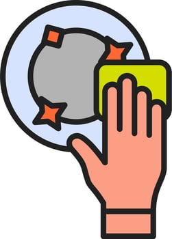 Dish Wash Vector Icon