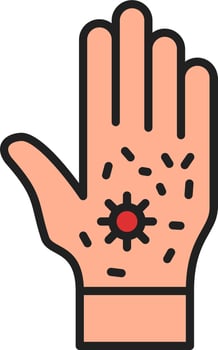 Dirty Hand Vector Icon