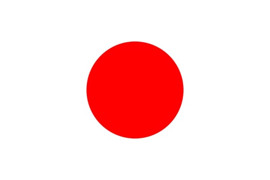 Flag of Japan, vector illustration