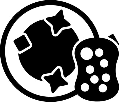 Dish Sponge Vector Icon