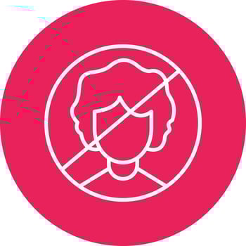 Person Not Allowed Vector Icon