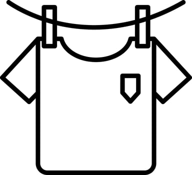 Washing Clothes Vector Icon