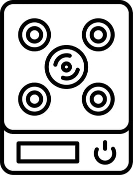 Induction Stove Vector Icon