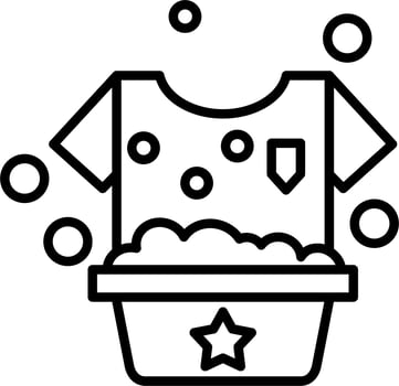 Washing Clothes Vector Icon