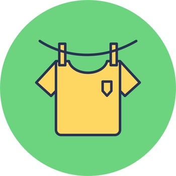 Washing Clothes Vector Icon