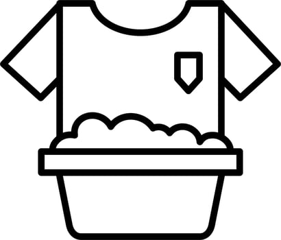 Washing Clothes Vector Icon