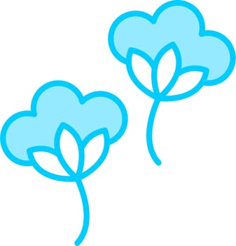 Cotton Flowers Vector Icon