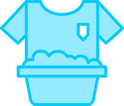 Washing Clothes Vector Icon