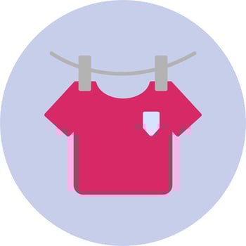 Washing Clothes Vector Icon