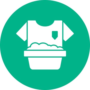 Washing Clothes Vector Icon