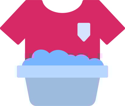 Washing Clothes Vector Icon