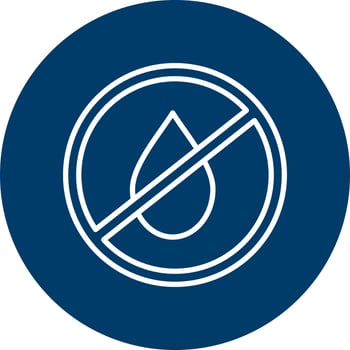 No Water Vector Icon