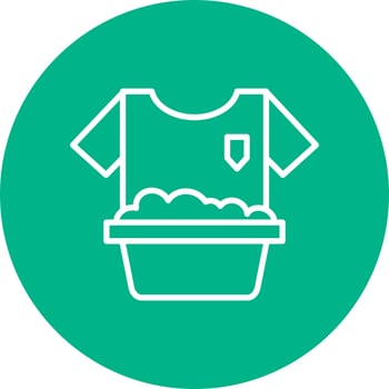Washing Clothes Vector Icon