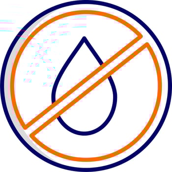 No Water Vector Icon