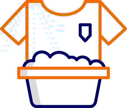 Washing Clothes Vector Icon