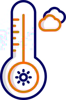 Temperature Hot Vector Icon