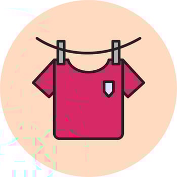 Washing Clothes Vector Icon