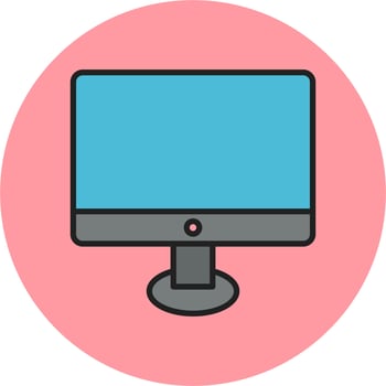 Moniter Screen Vector Icon