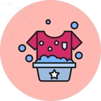 Washing Clothes Vector Icon