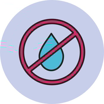 No Water Vector Icon
