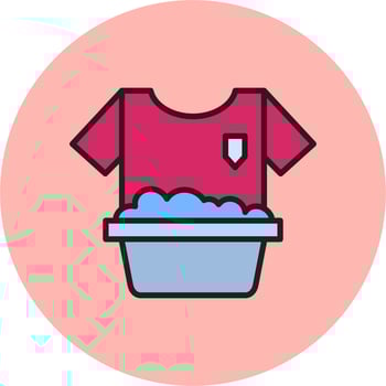 Washing Clothes Vector Icon